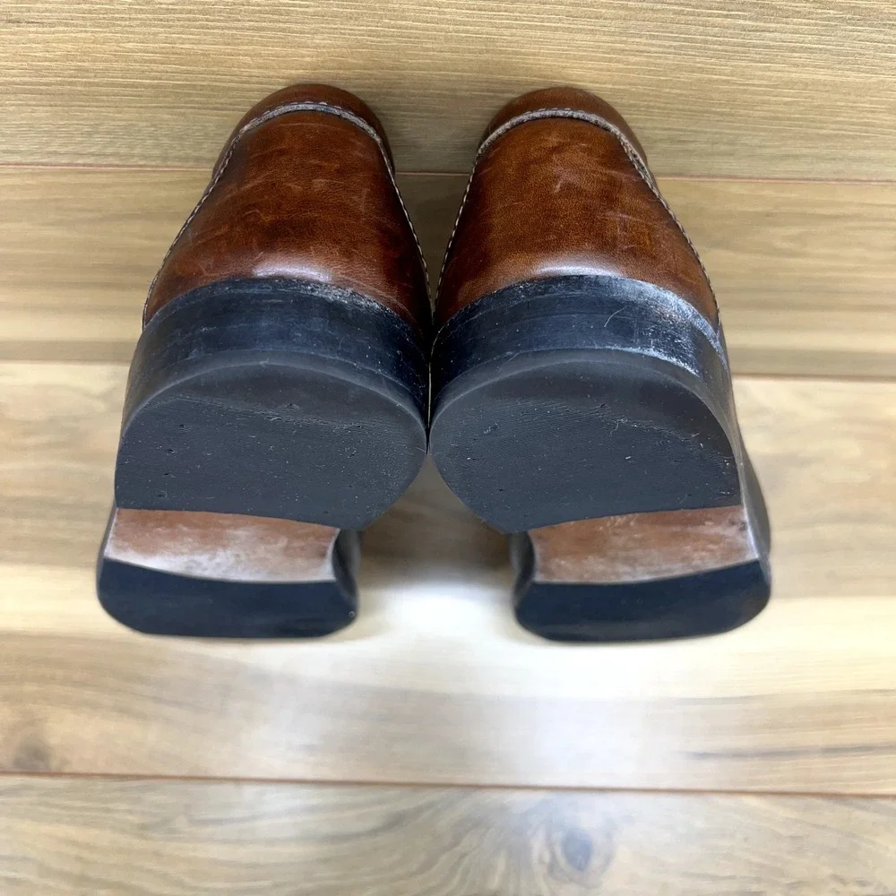 Allen Edmonds Mens 9.5 D Nashua Black Brown Kiltie Tassel Dress Loafers